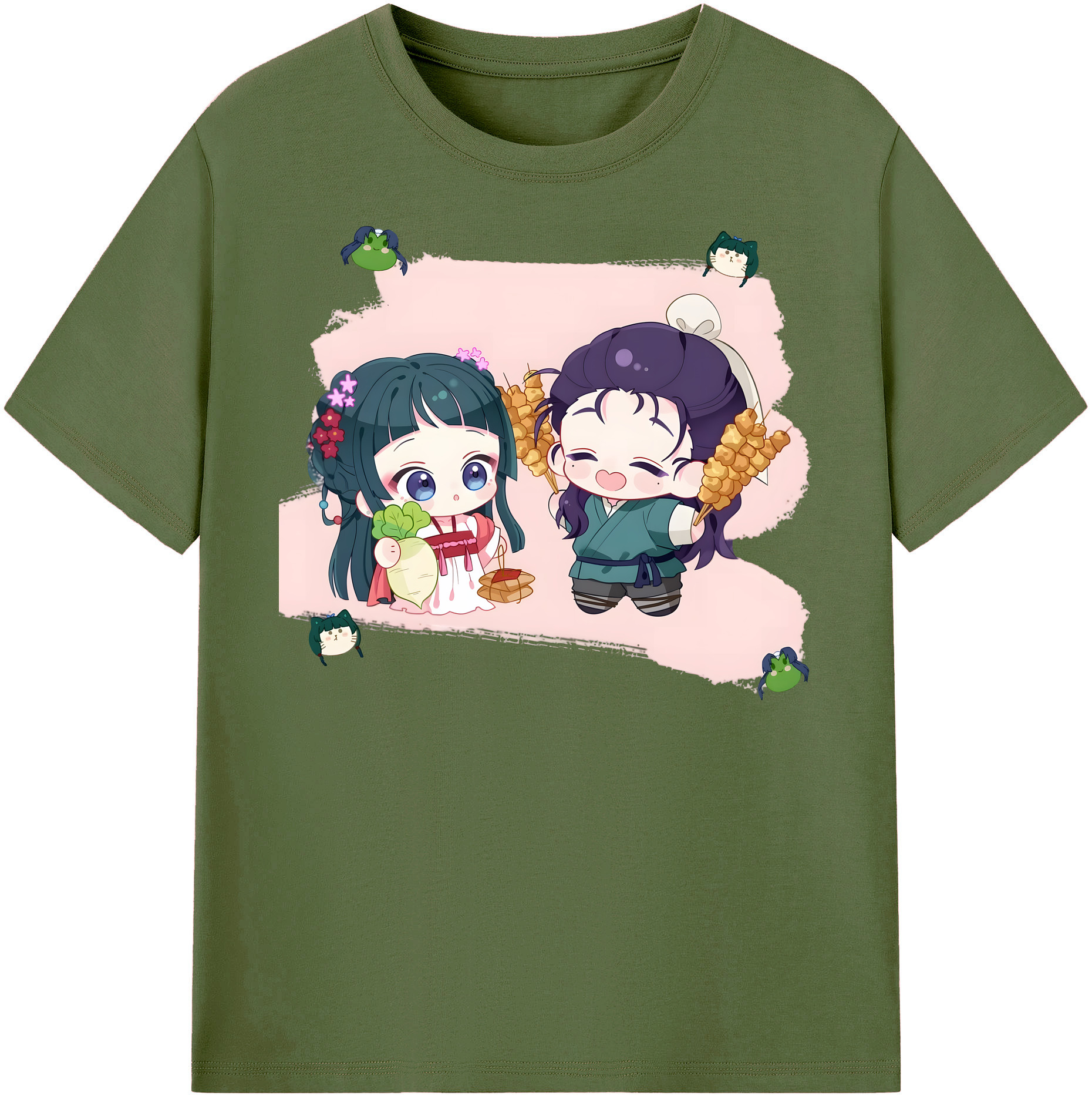 （画像用） 薬屋のひとりごと The Apothecary Diaries 綿100％半袖Tシャツ（フロントプリント）